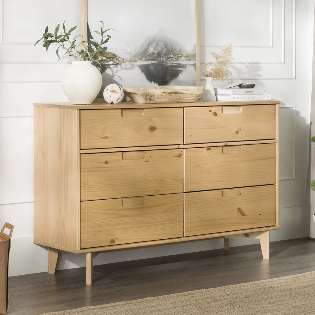 6 Drawer Solid Wood Dresser S618