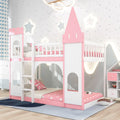 Twin Over Twin Solid Wood Bunk Bed with Ladder V24950