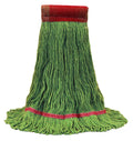 Anti-Microbial Mop, Large, Green (Pack of 6) L877