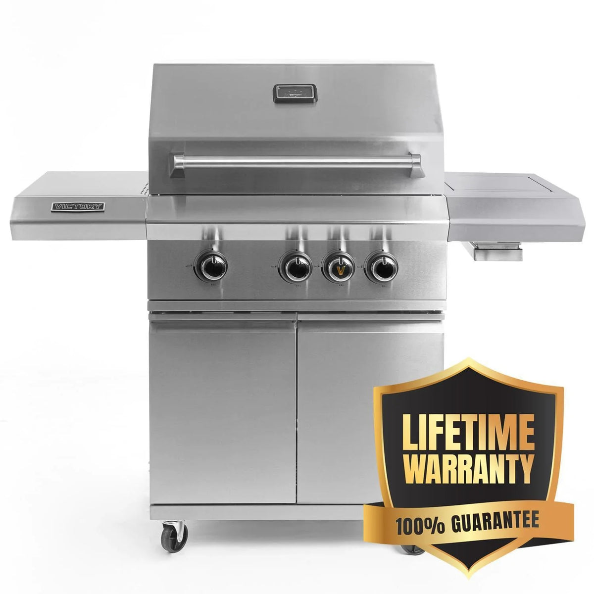 3-Burner Propane Gas Grill with Infrared Side Burner T133904