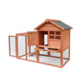 Wooden Chicken Coop with Run J471699
