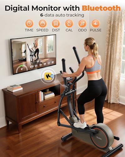 Elliptical Exercise Machine 20IN Stride 16 Resistance Levels C65350