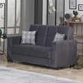 Microfiber Gray Loveseat G3884
