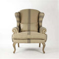 Blue Stripe Club Chair C100611