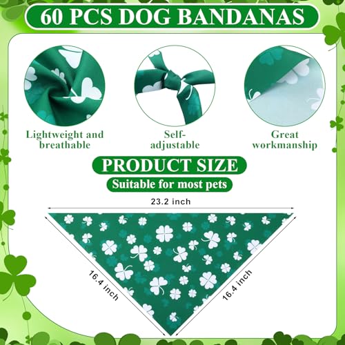 108 Pcs Dog Bandanas Bow Tie Set Plaid Pattern Adjustable Washable Reversible M3004