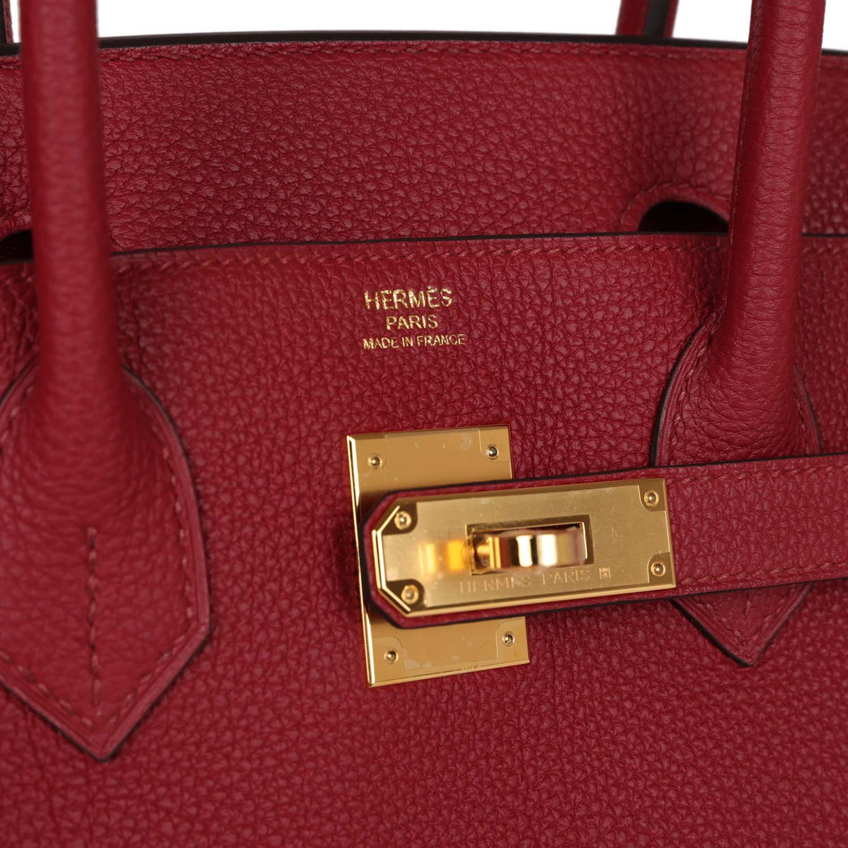 Rouge Grenat Togo Leather Bag X231041