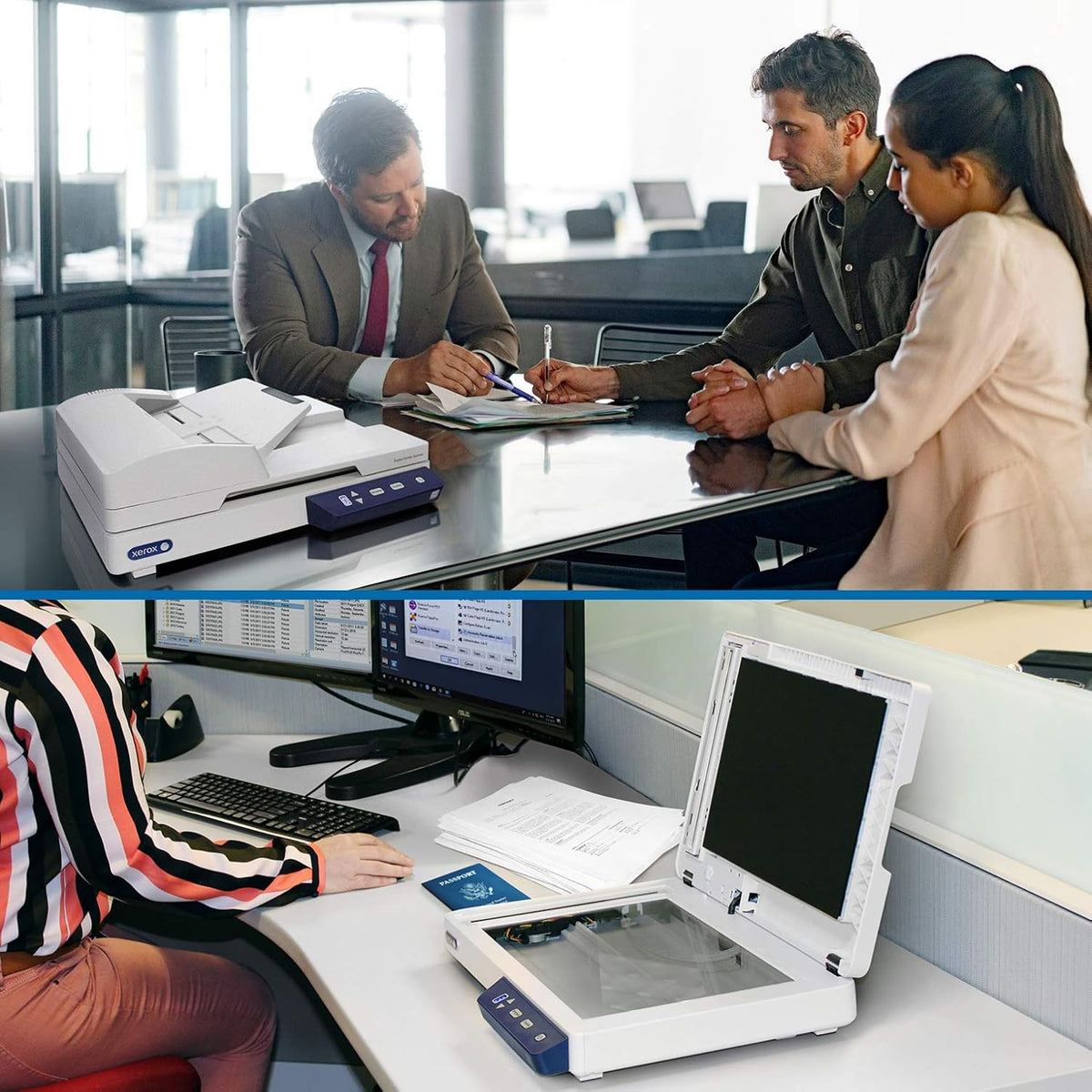 Flatbed Document Scanner with Automatic Document Feeder I663678