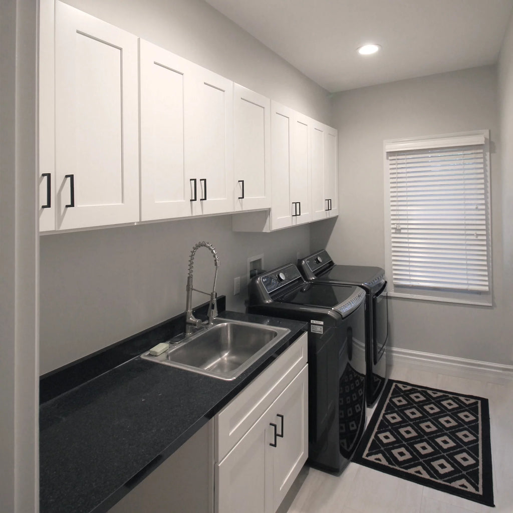 White Shaker Tall Wall Kitchen Cabinet 30x24x12 E958159