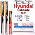 Wipers Set of 3 with Rear Wiper F906623