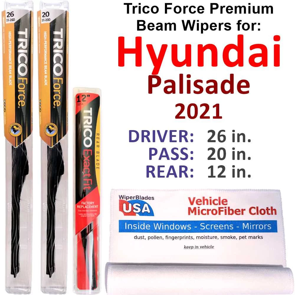 Wipers Set of 3 with Rear Wiper F906623