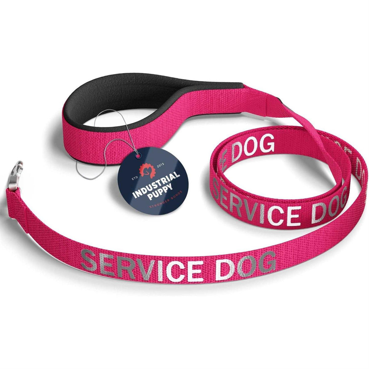 Reflective Emotional Support Dog Leash Wrap with Neoprene Handle K34403