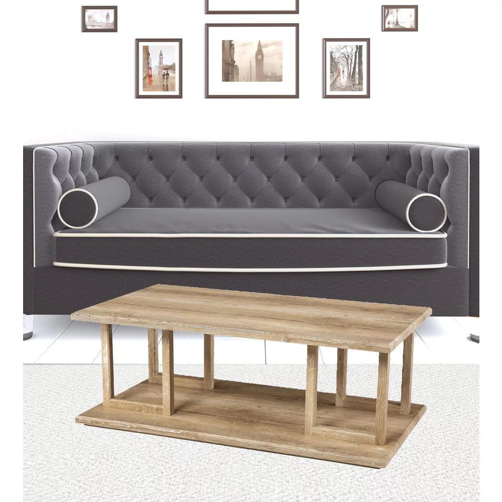 Wood Two Tier Rectangular Coffee Table N13259