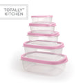 Pink Set of 5 Food Containers K9002