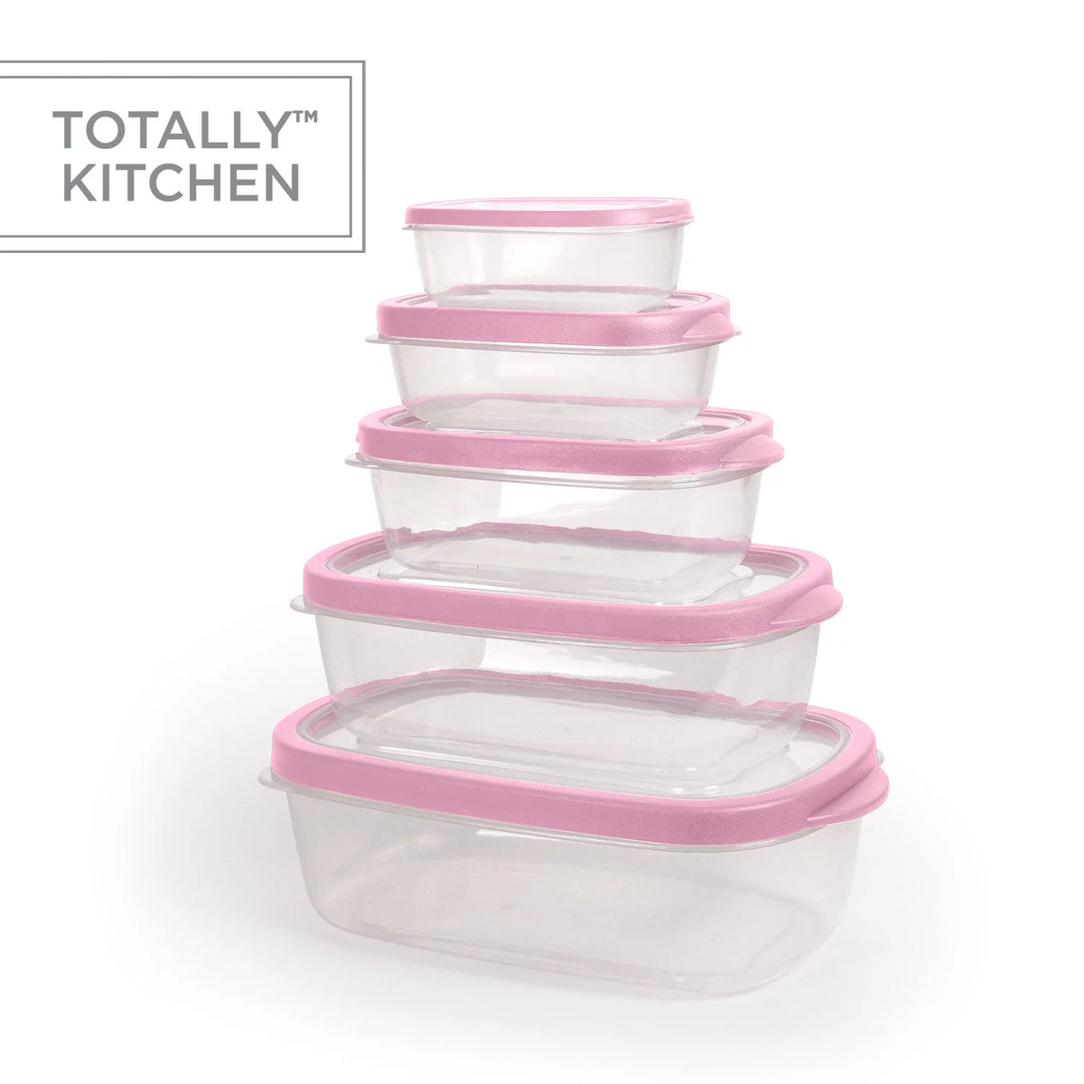 Pink Set of 5 Food Containers K9002