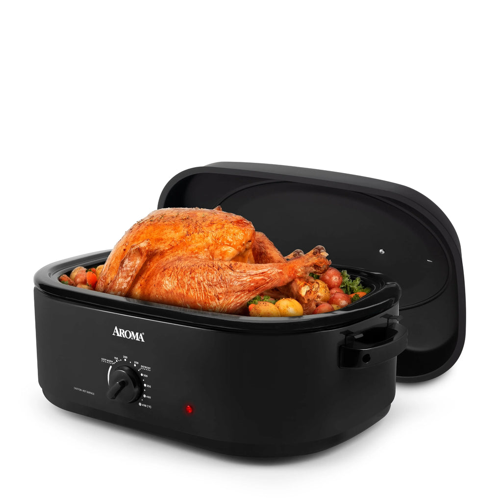 18Qt. Roaster Oven with High-Dome Lid, Black Y9639