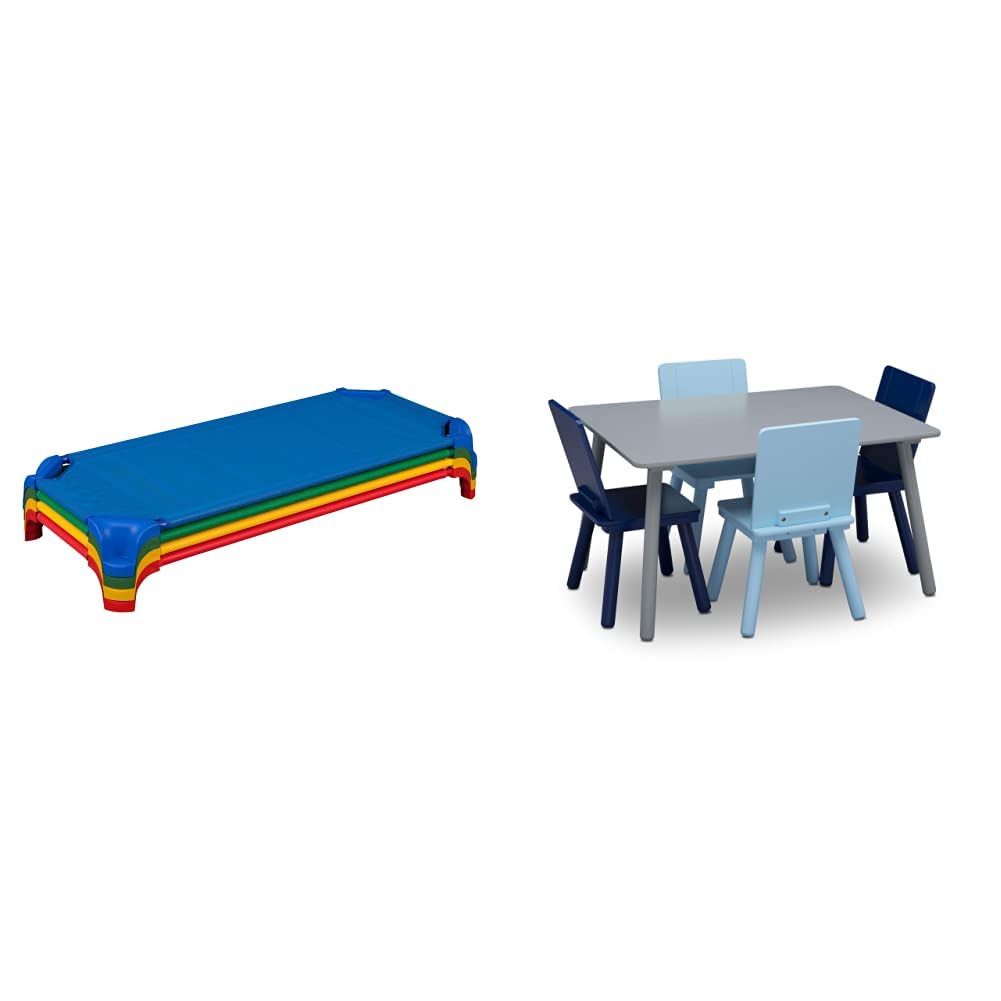 Stackable Daycare Cot with Easy Lift Corners (Pack of 4) B2850