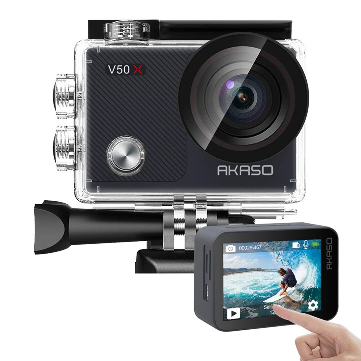 4K30fps WiFi Action Camera with EIS Touch Screen F146