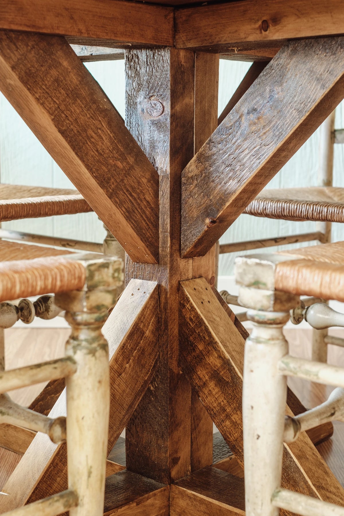 Solid Wood Farm Table Y31396
