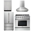 36 Propane Dual Fuel Range, Range Hood, Refrigerator, Dishwasher U581