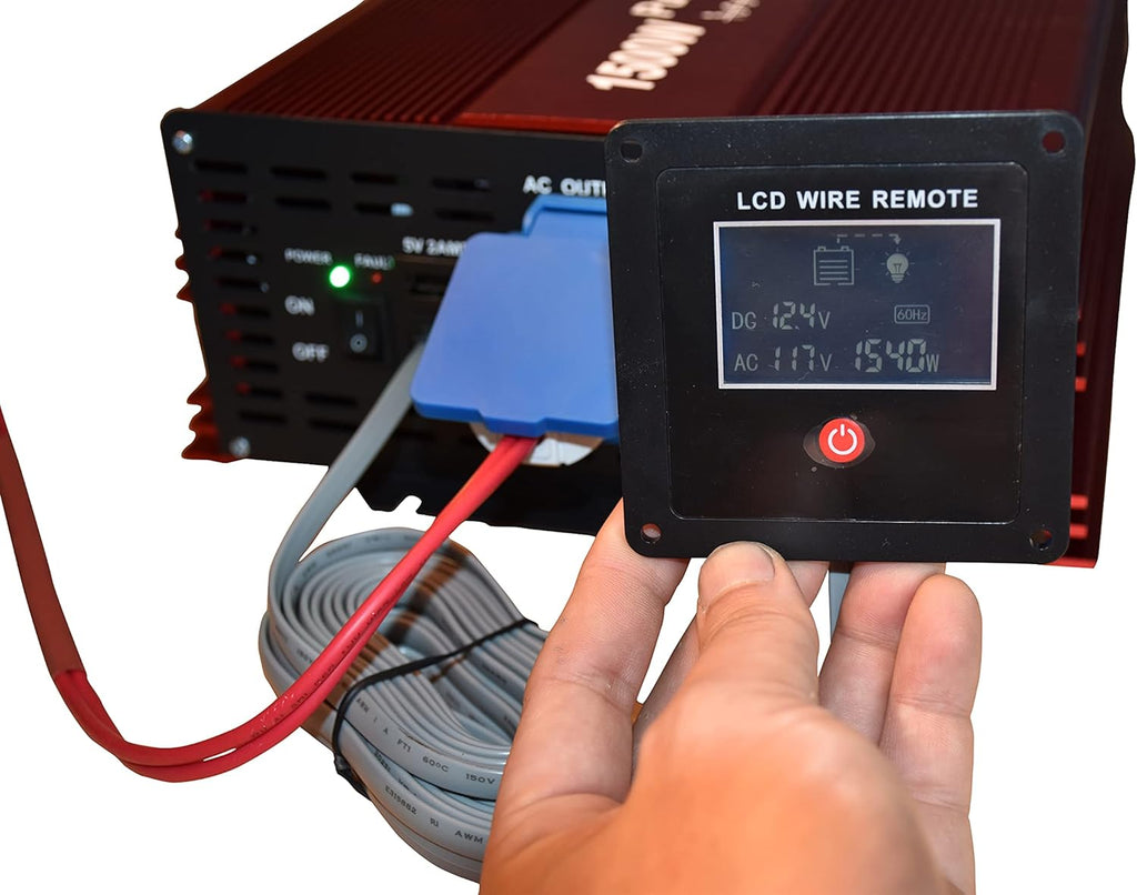 1500W Pure Sine Wave Inverter with Dual AC Outlets I12754
