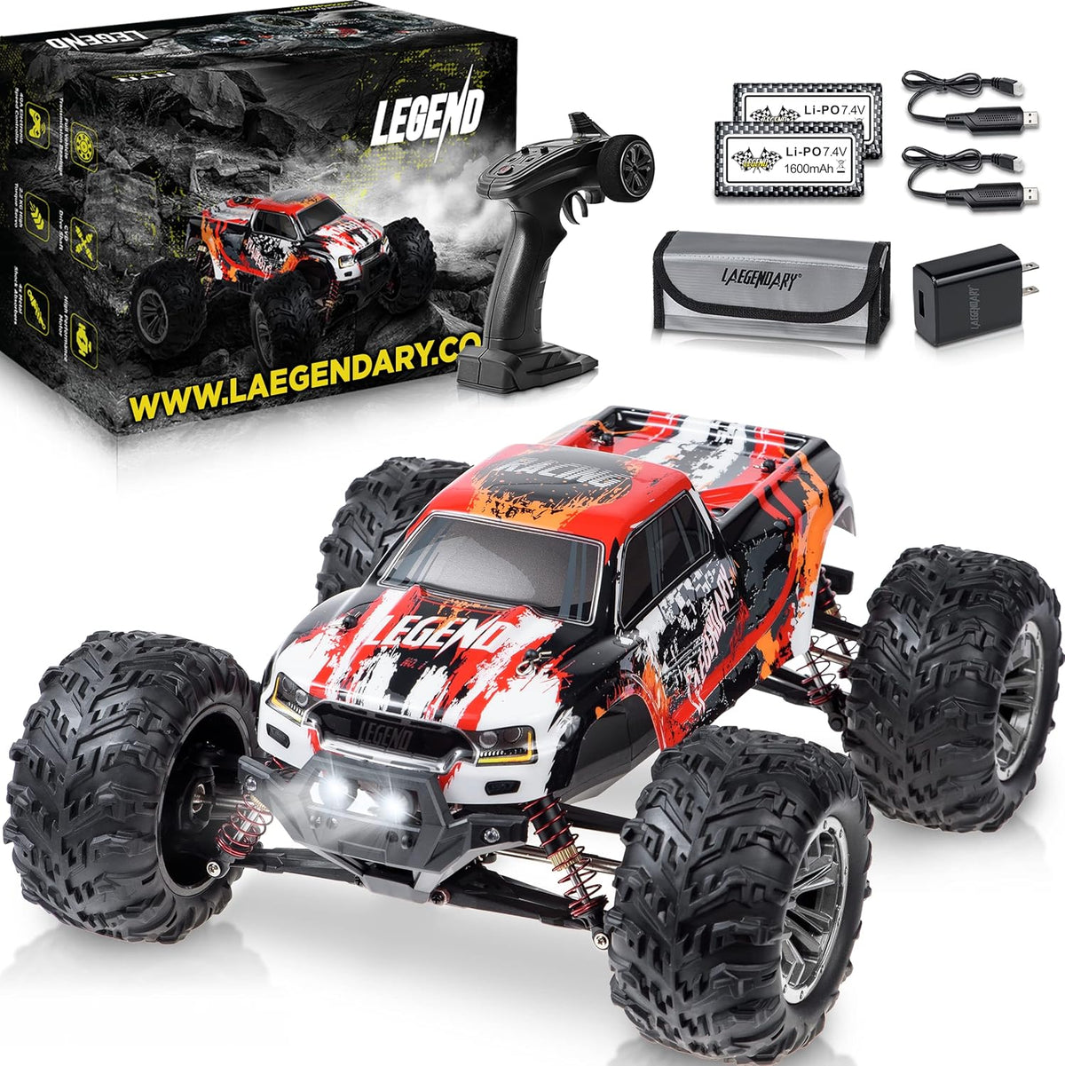 1:10 Scale Brushless 4x4 Off Road RC Monster Truck Z3672