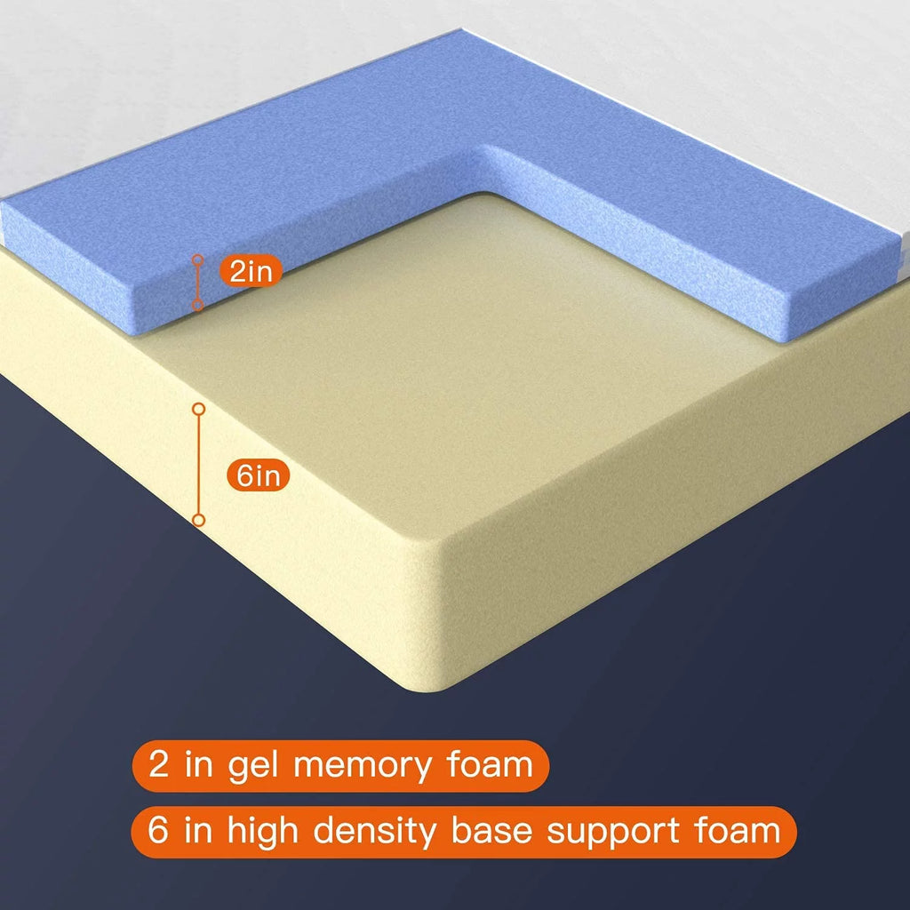 8 inch Twin Size Memory Foam Mattress J5687