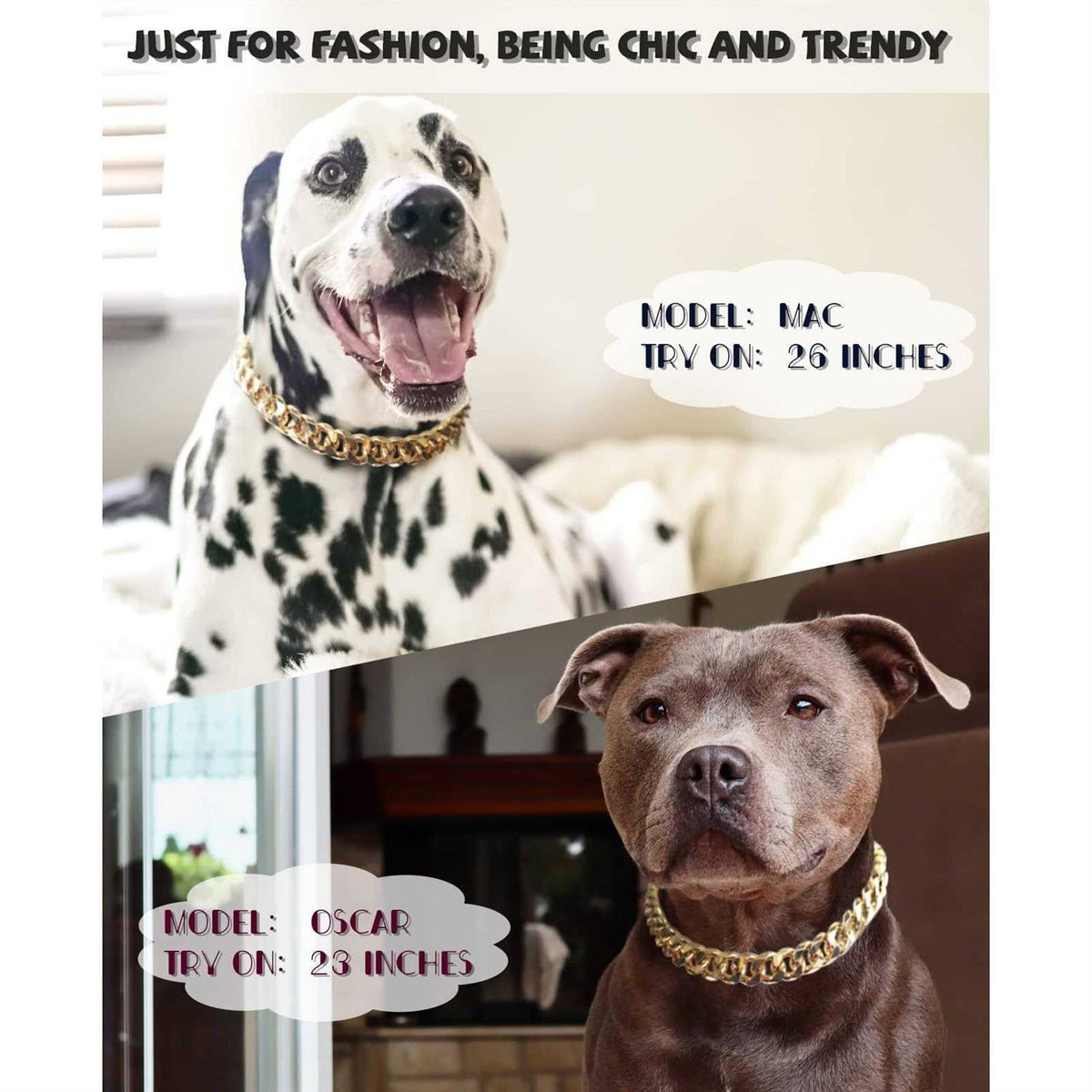 Gold Chain Cuban Link Dog Collar G87701