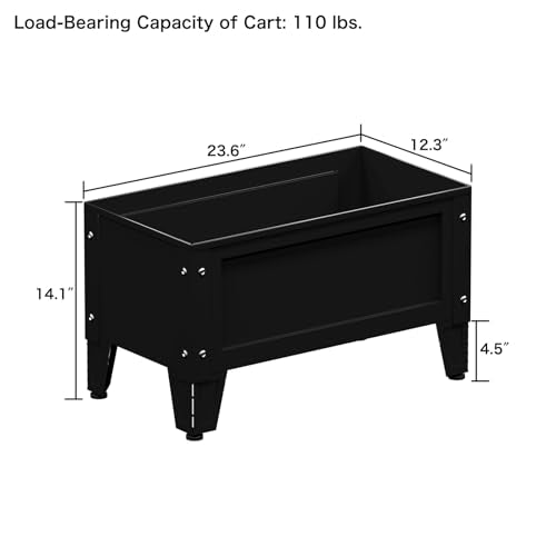Raised Metal Garden Bed with Tall Legs Y265