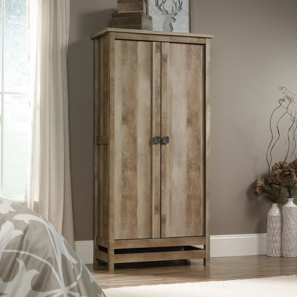 Lintel Oak Finish Storage Cabinet P17950