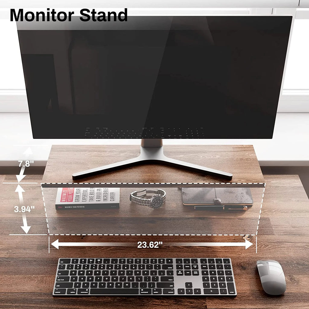 Reversible L Shaped Corner Computer Desk with Shelves L512677