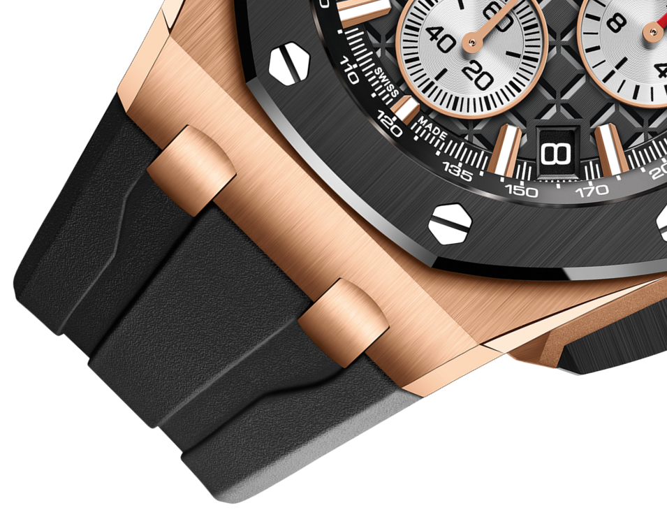 Pink Gold Black Dial Chronograph 43mm Z376855
