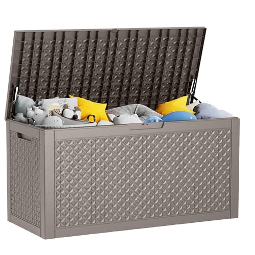 100 Gallon Black Resin Outdoor Storage Box H505