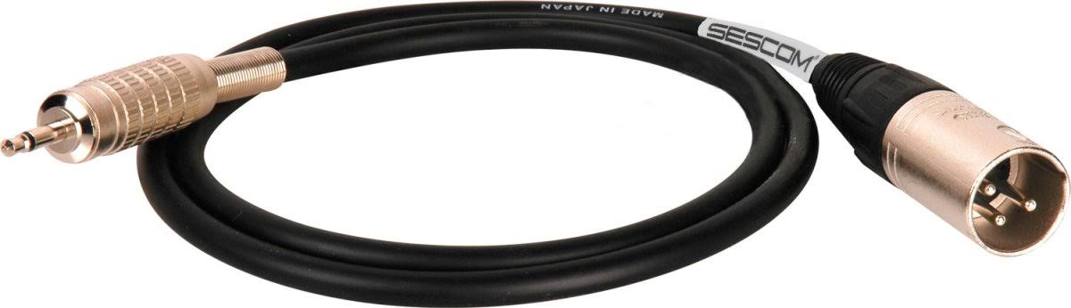 100 ft. Mogami Neglex Quad Microphone Cable XLR to 3.5 mm Mini TS Male Orange V7823