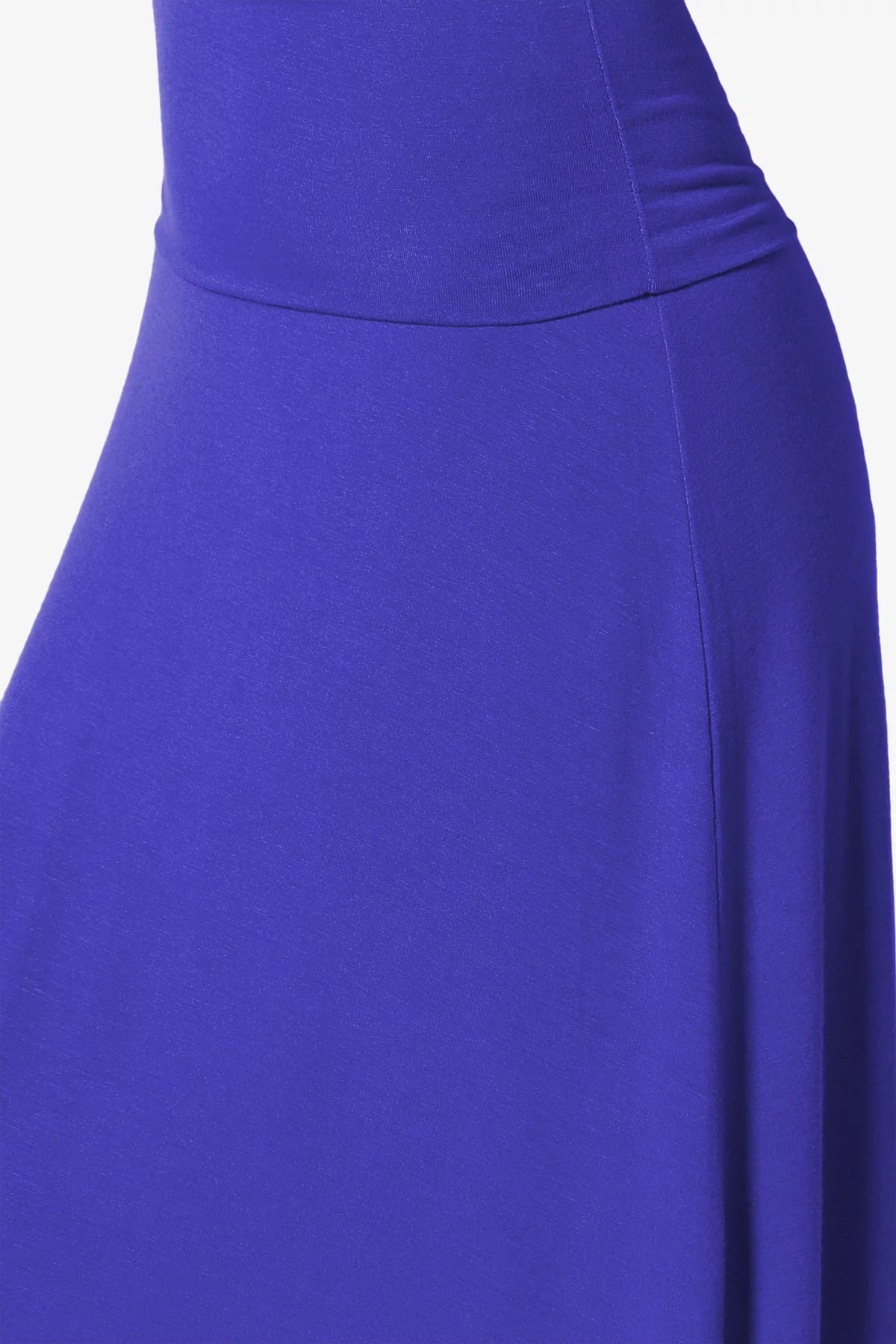 Plus Casual Draped Jersey Long Maxi Skirt P15990
