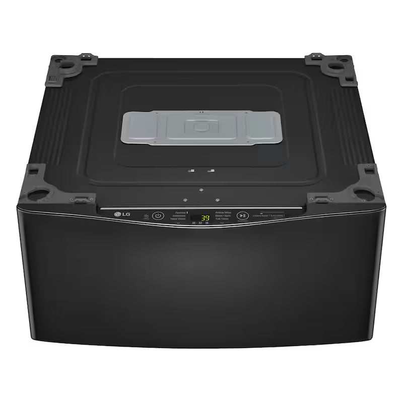 29 in. 1.0 cu. ft. Laundry Pedestal Washer in Black Steel U76597
