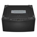 29 in. 1.0 cu. ft. Laundry Pedestal Washer in Black Steel U76597