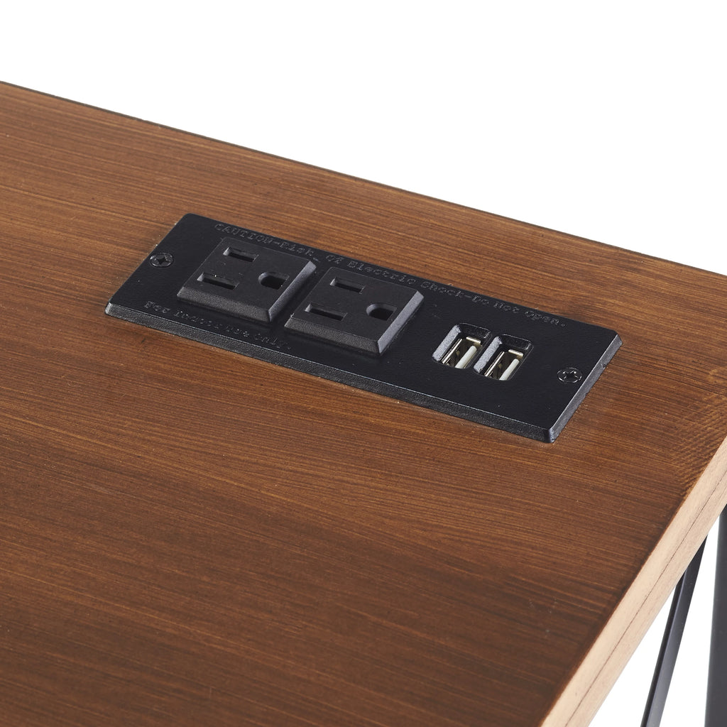 Powered Office Desk with Outlet & USB Port K579862