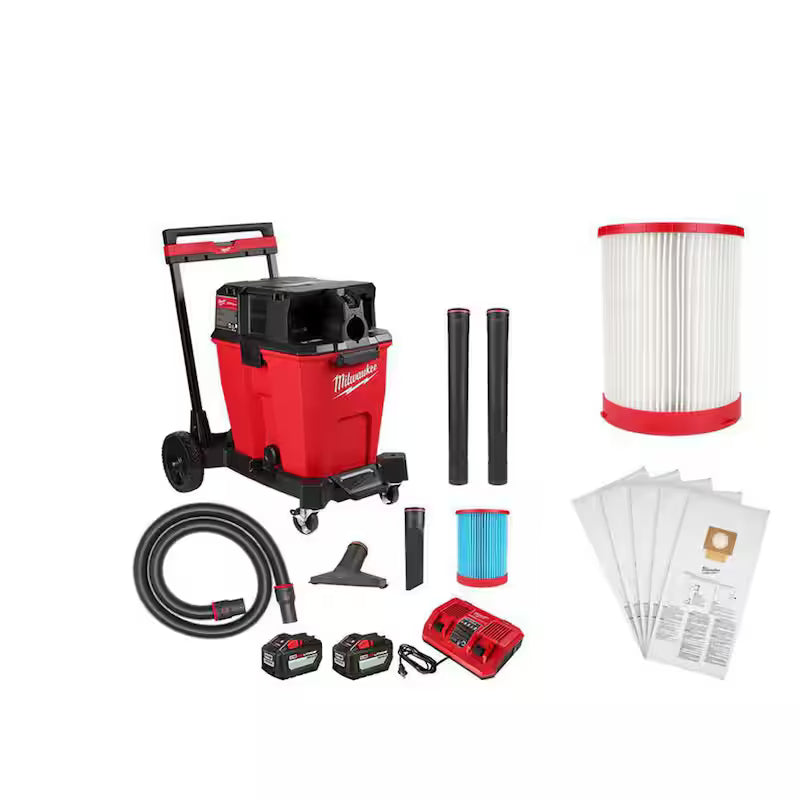 12 Gal. Cordless Wet/Dry Shop Vac Kit with HEPA Filter M556