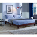 Queen Size 12 Inch Solid Wood Platform Bed Frame with Under Bed Storage H8964