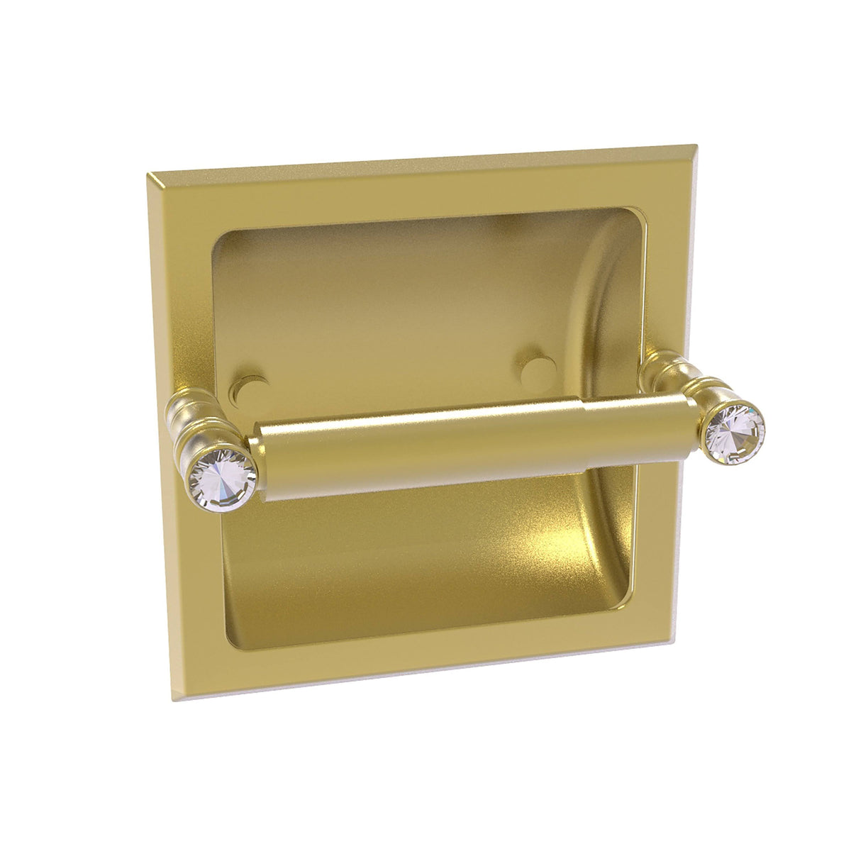 Recessed Toilet Paper Holder Satin Brass I3145