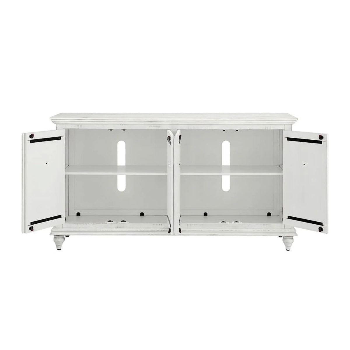 White Solid Wood 65" TV Stand I7971