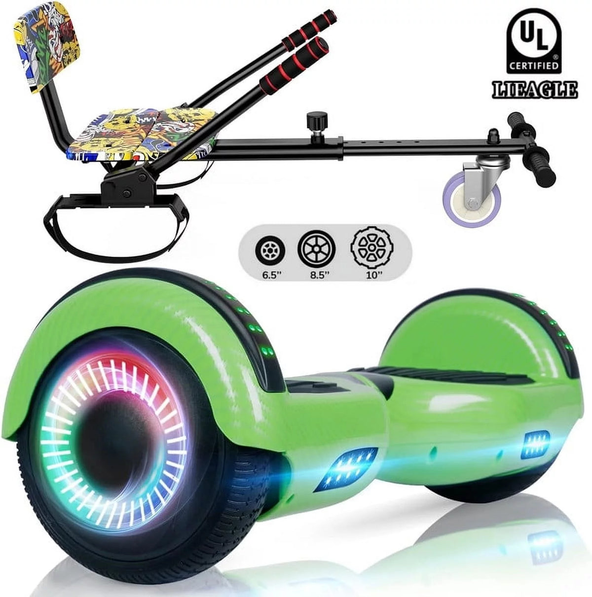6.5 inch Self Balancing Hoverboard with Seat Attachment B871