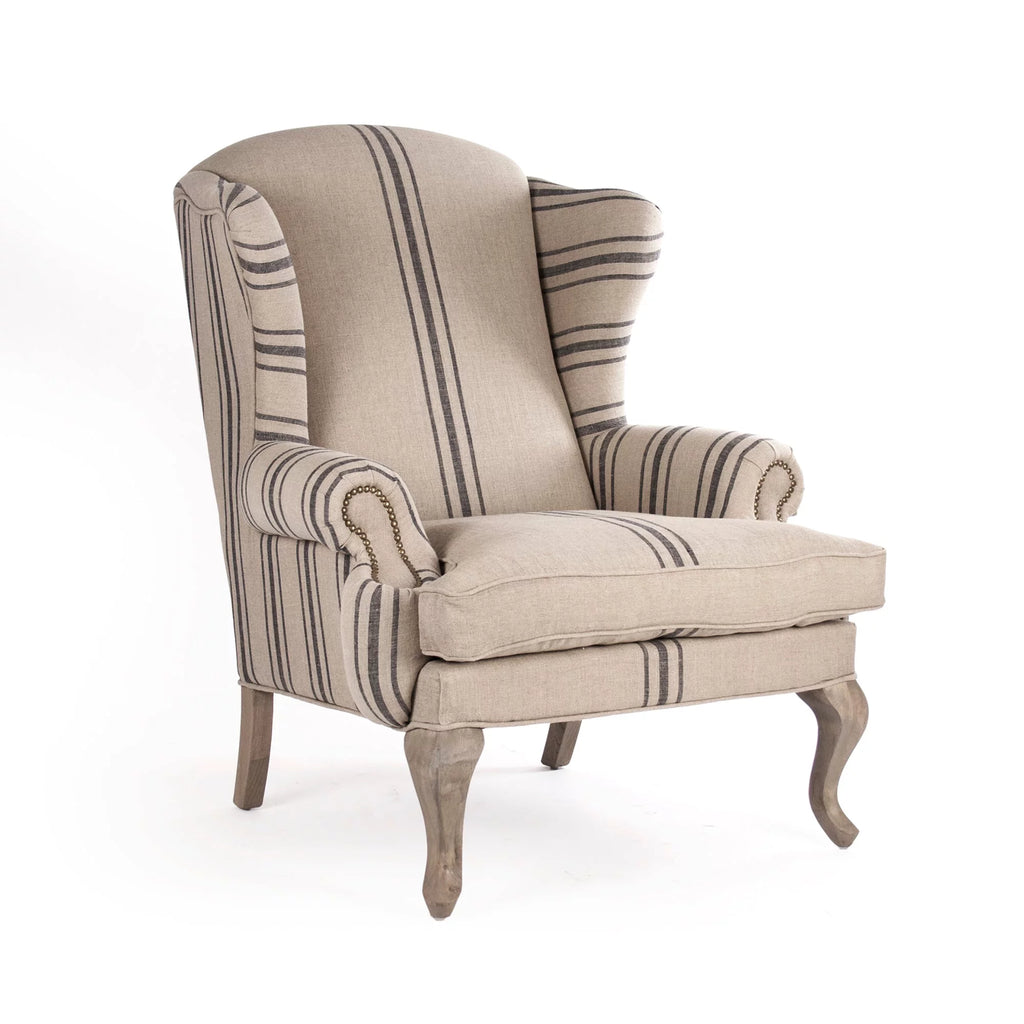 Blue Stripe Club Chair C100611