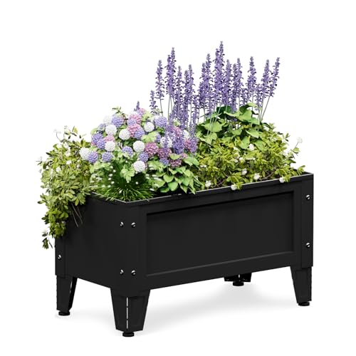 Raised Metal Garden Bed with Tall Legs Y265