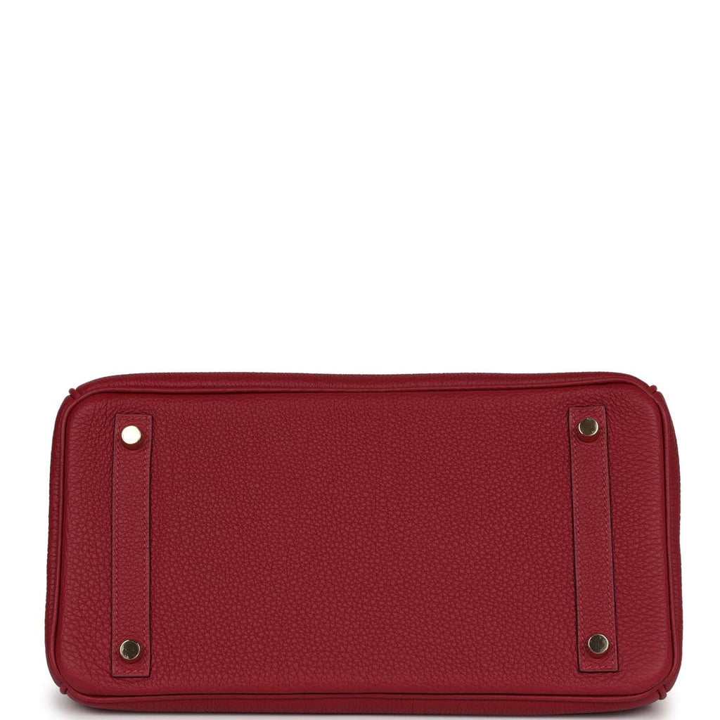 Rouge Grenat Togo Leather Bag X231041