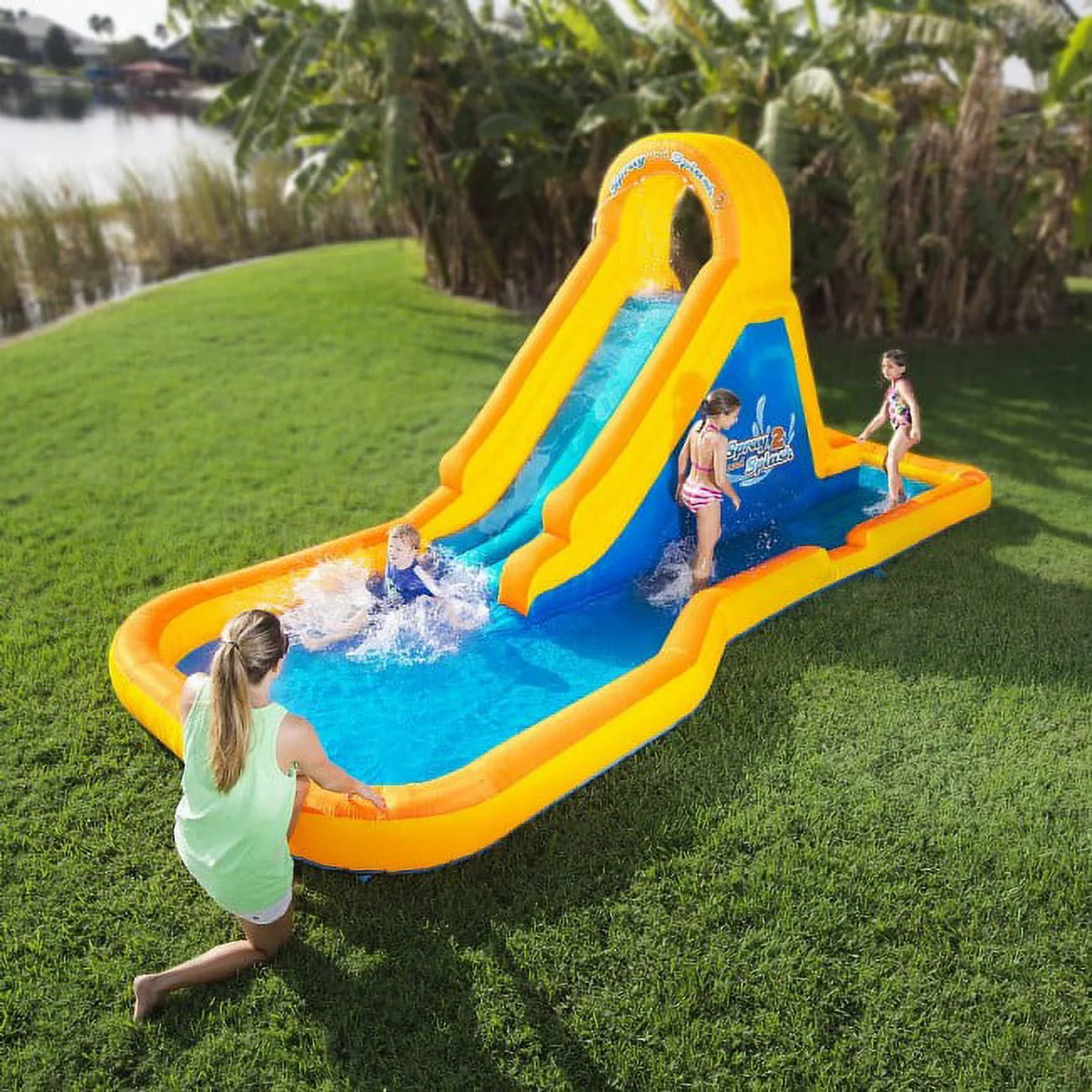 Inflatable Water Slide with Splash Area C97292