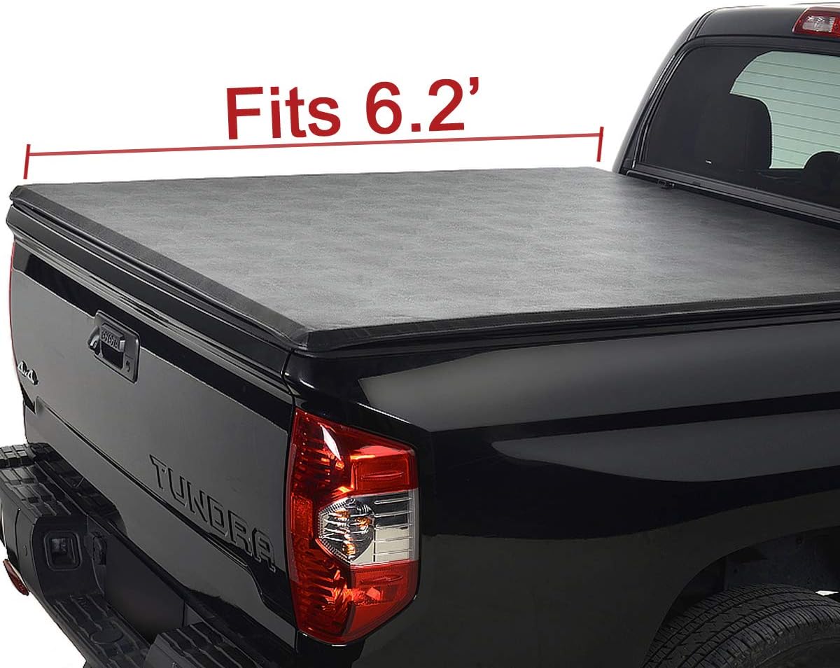 6.2ft Soft Vinyl Roll up Tonneau Cover Z83569