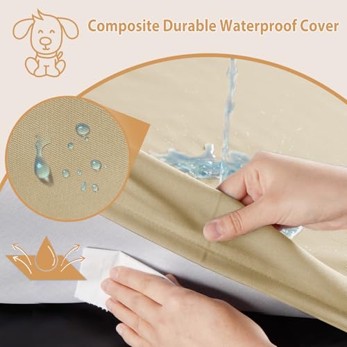 Waterproof Orthopedic Dog Bed with Removable Washable Cover U7683