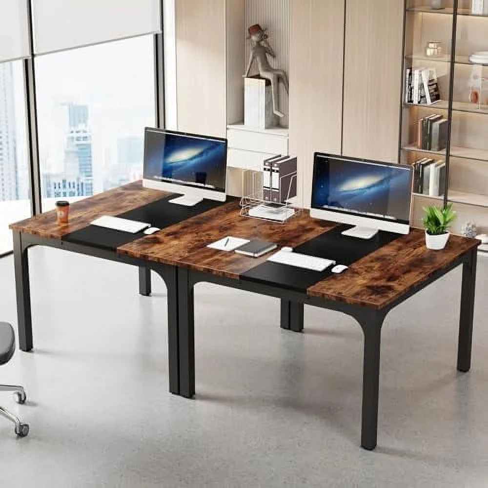 Computer Desk with Brown and Black Splice Board V3785