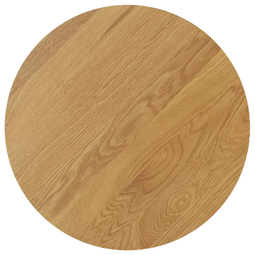 Oak Wood Side Table with Storage Shelf P837